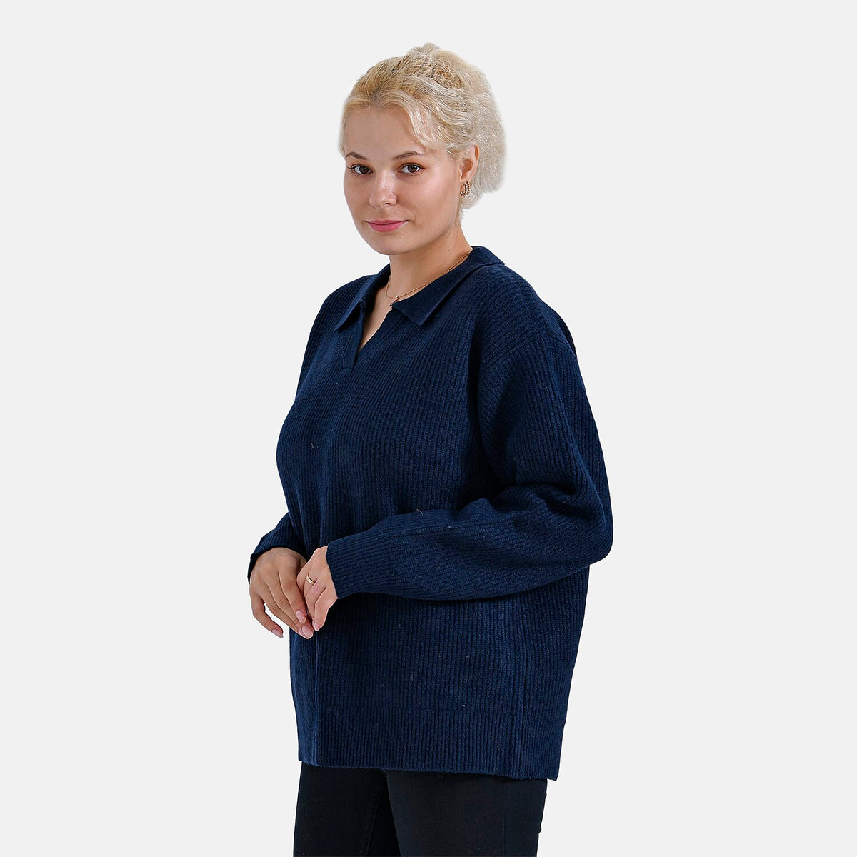 La Marey Polo Jumper (Size 20 to 22) - Navy 7856952 6
