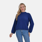 La Marey 100% Cotton Round Neck Jumper (Size 20 to 22) -  Navy