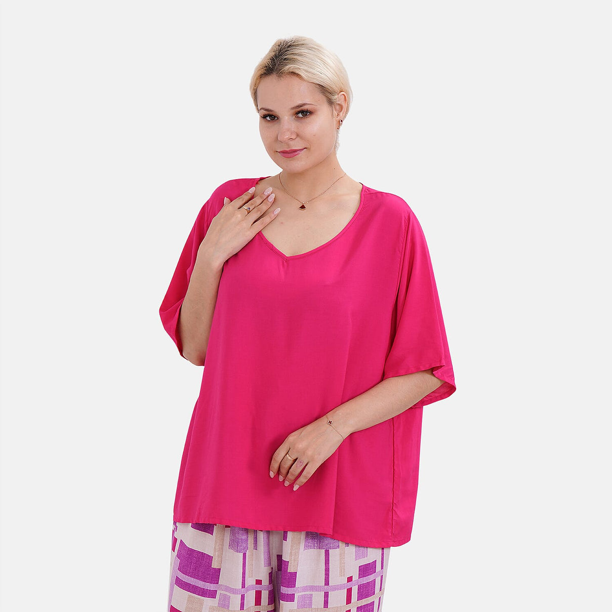 La Marey Solid Colour Loungewear - Purple 7670330 3