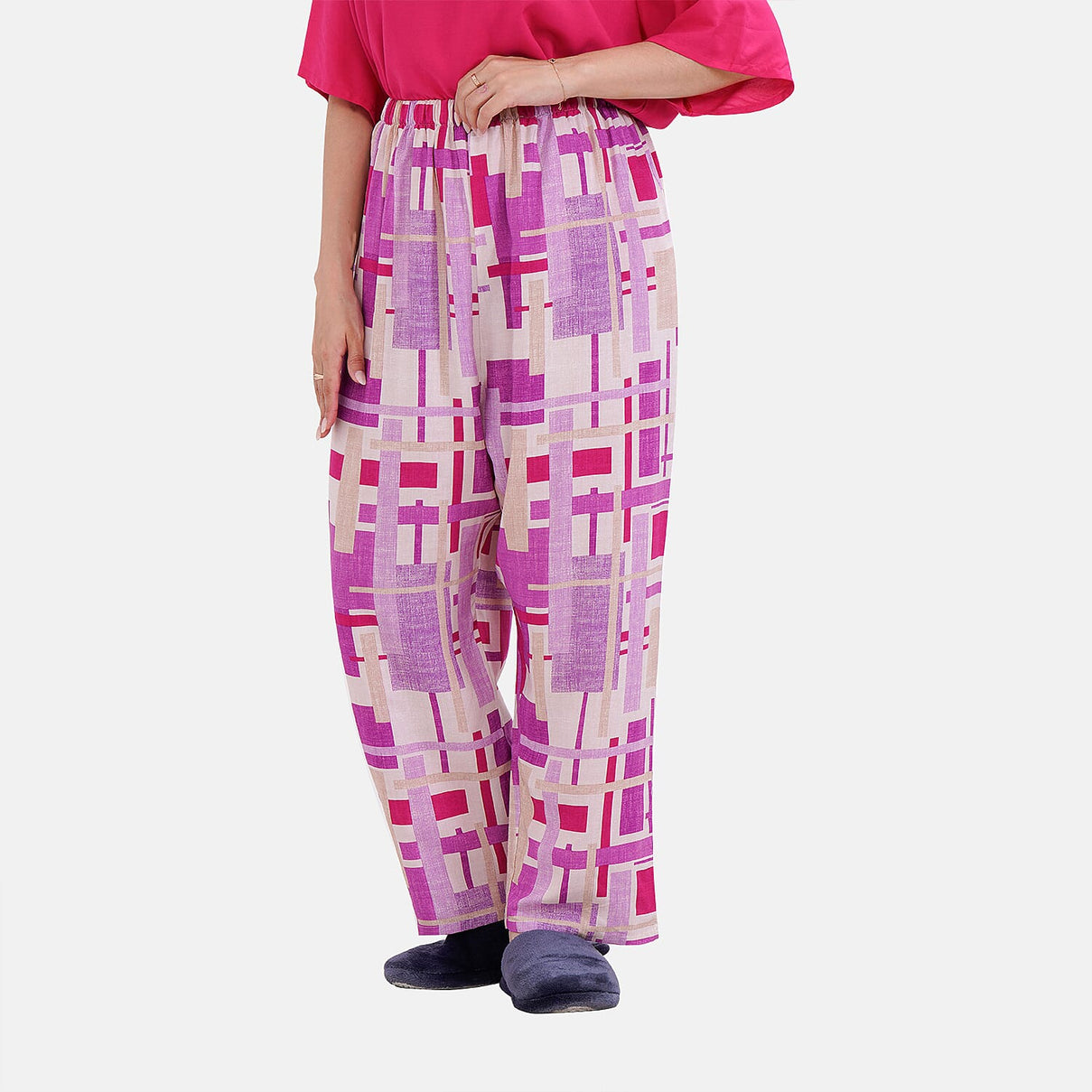 La Marey Solid Colour Loungewear - Purple 7670330 5