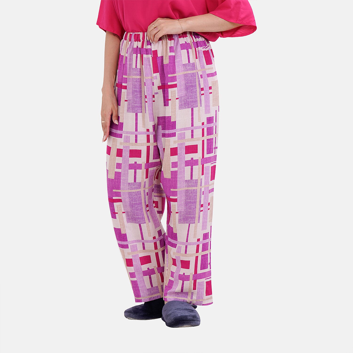 La Marey Solid Colour Loungewear - Purple 7670330 5