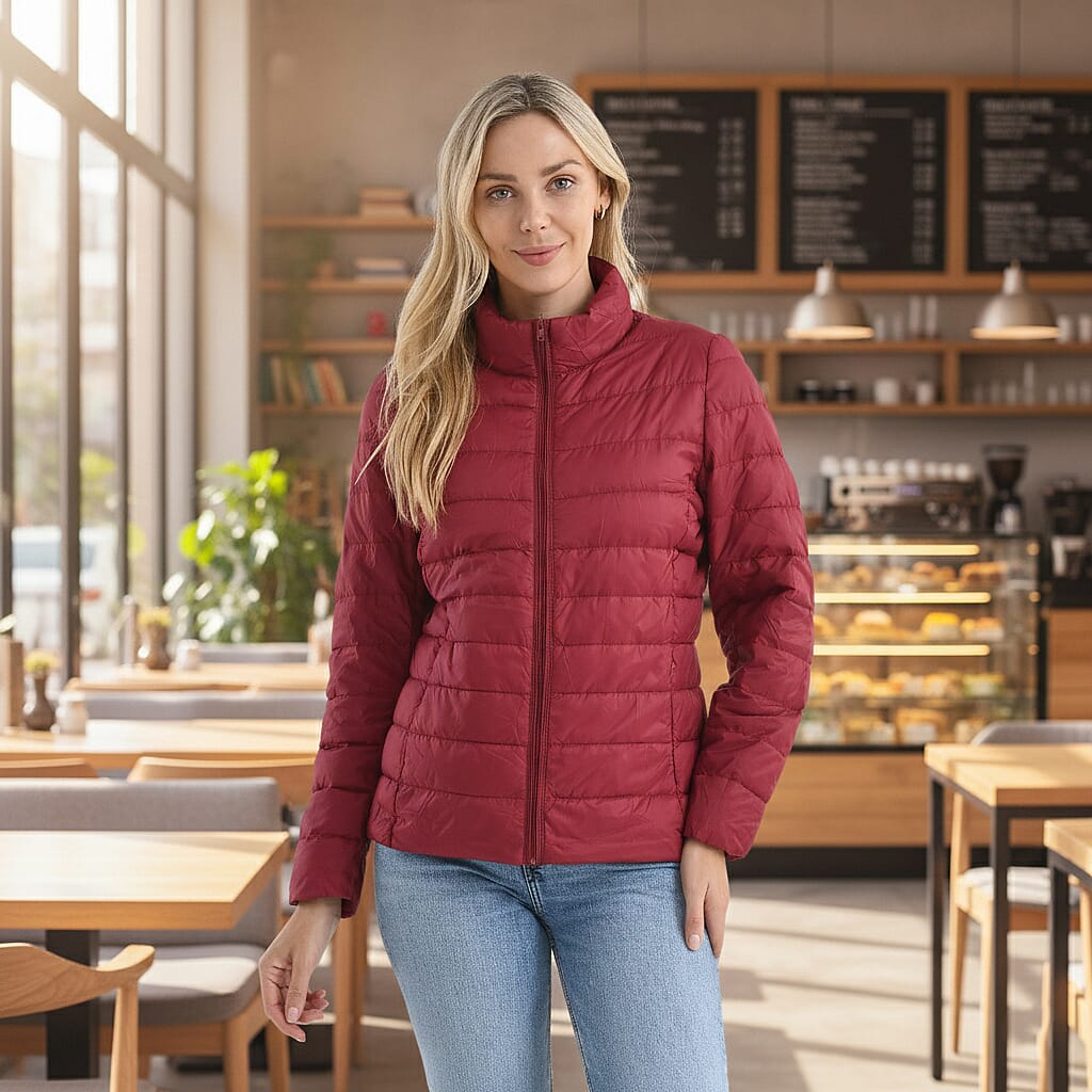 La Marey Wanderweight 90% Duck Down Ultralight Packable Jacket (Size M) - Burgundy 8290004 2