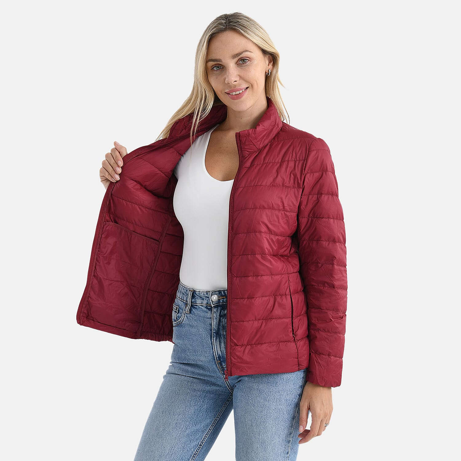 La Marey Wanderweight 90% Duck Down Ultralight Packable Jacket (Size XL) - Burgundy V32516747 5