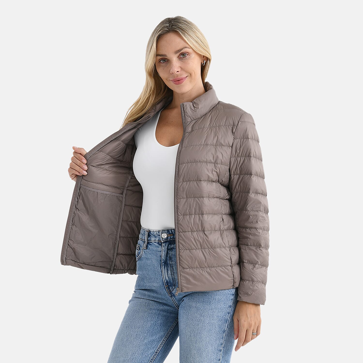 La Marey Wanderweight 90% Duck Down Ultralight Packable Jacket (Size XL) - Taupe V32419006 4