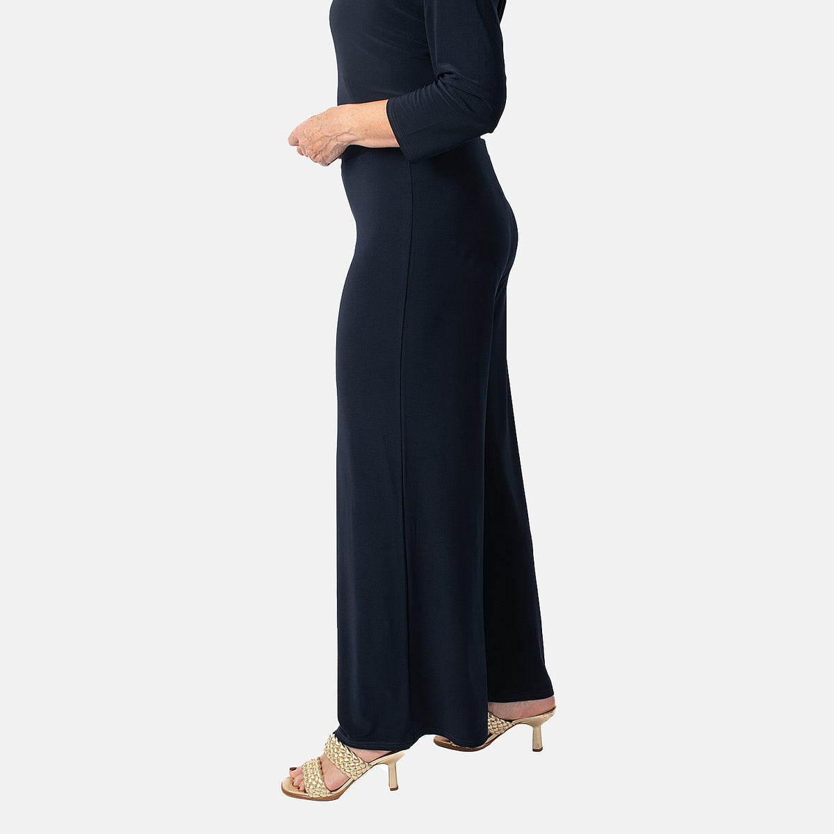 La Marey Wide Leg Pull on Trouser (Size XL) - Navy V32515306 2