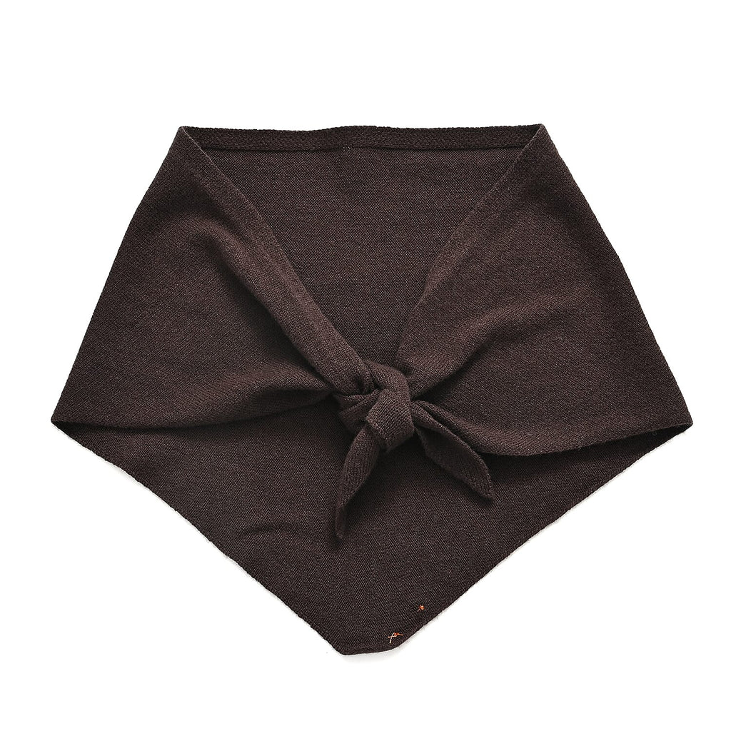 La Marey 100% Super Soft Wool Triangle Neck Scarf (103 x 34cm, One Size) - Brown