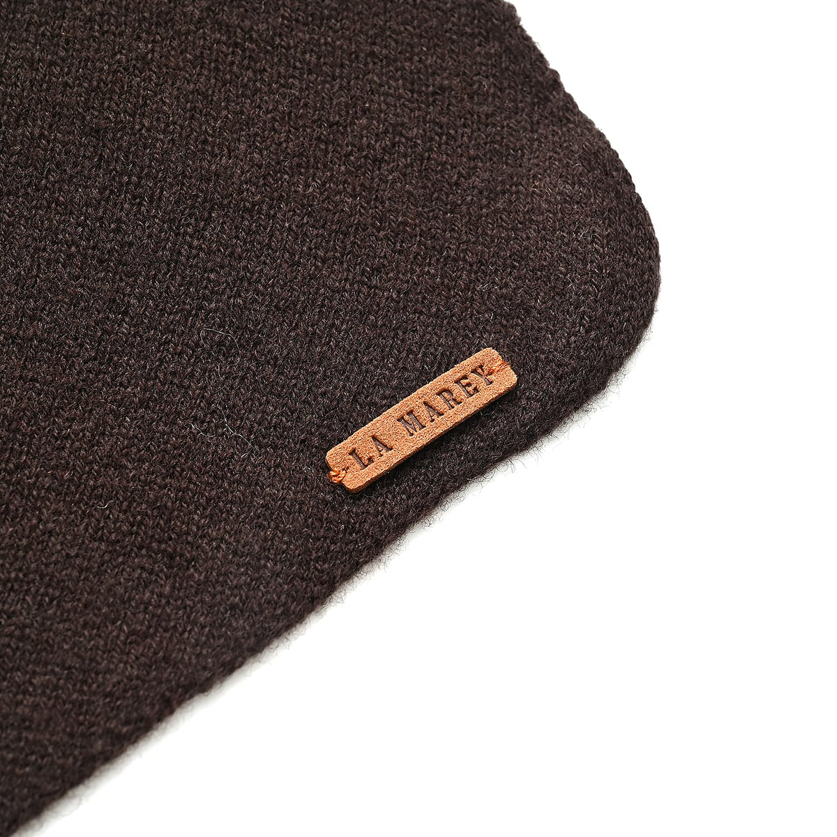 La Marey 100% Super Soft Wool Triangle Neck Scarf (103 x 34cm, One Size) - Brown 8355698 6