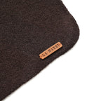La Marey 100% Super Soft Wool Triangle Neck Scarf (103 x 34cm, One Size) - Brown