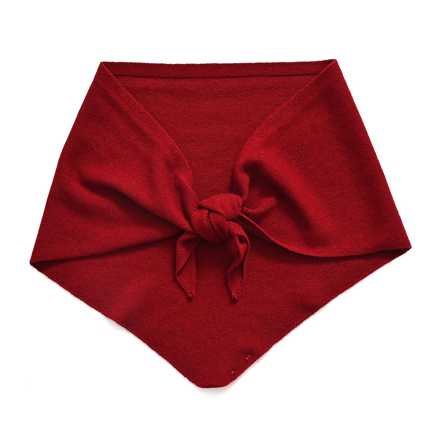 La Marey 100% Super Soft Wool Triangle Neck Scarf (103 x 34cm, One Size) - Red 8355696 5