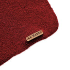 La Marey 100% Super Soft Wool Triangle Neck Scarf (103 x 34cm, One Size) - Red