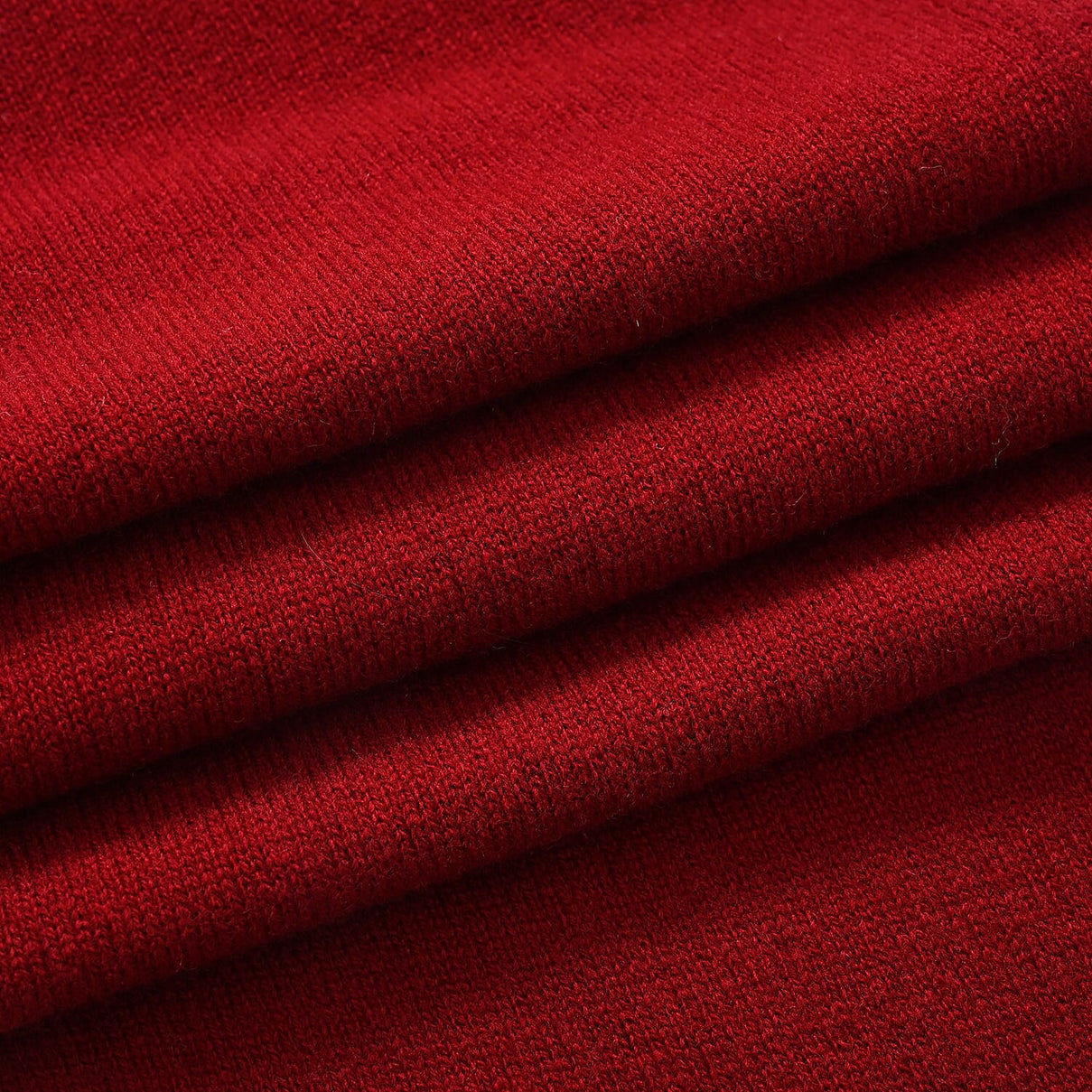 La Marey 100% Super Soft Wool Triangle Neck Scarf (103 x 34cm, One Size) - Red 8355696 7