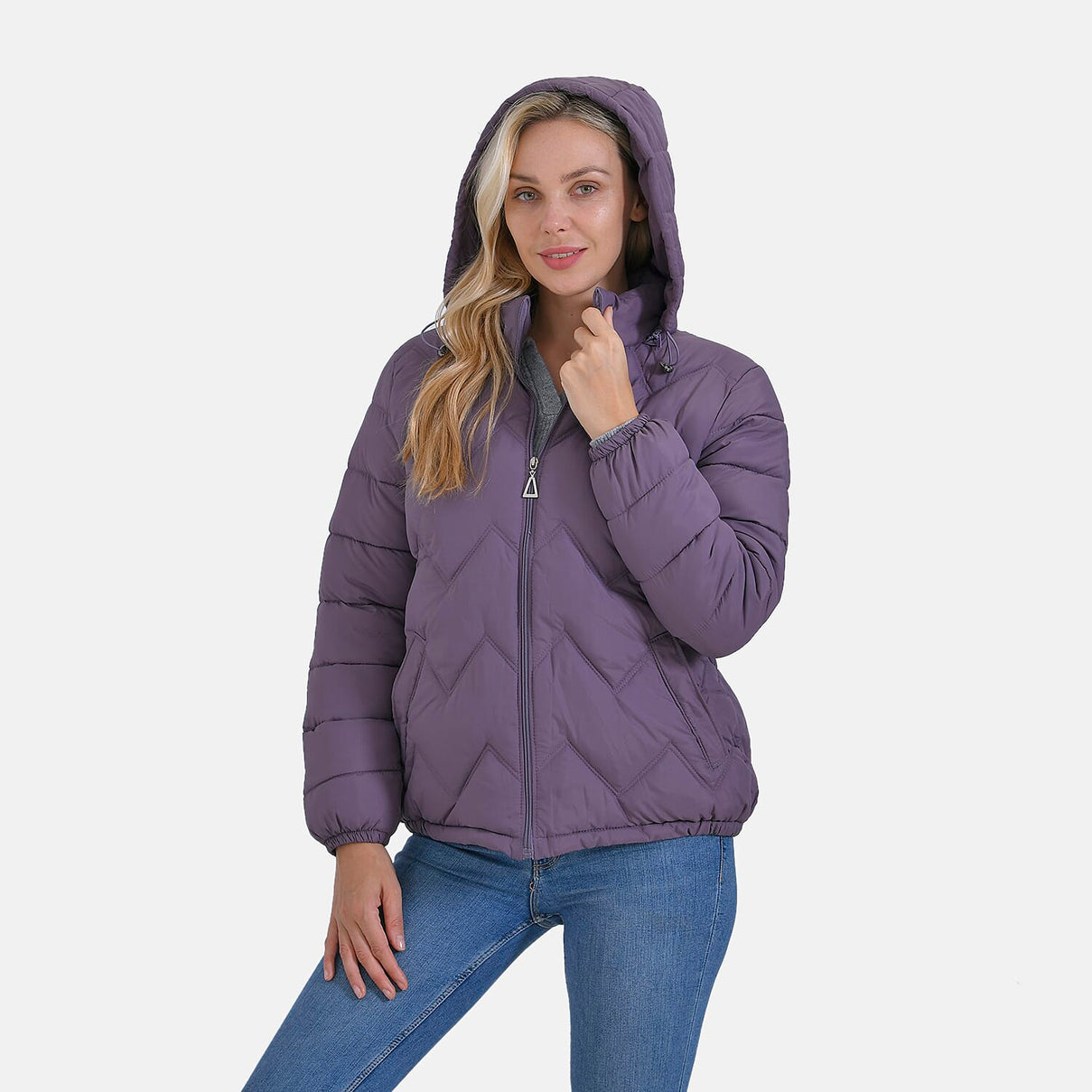 La Marey Lightning-Patterned Jacket (Size 12 to 14) - Purple 7858661 9