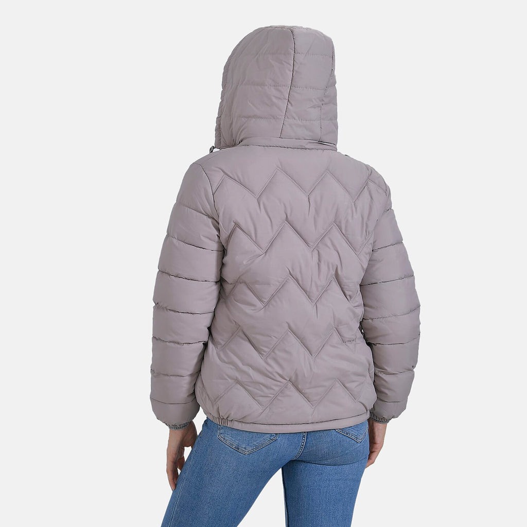 La Marey Lightning-Patterned Jacket (Size 20 to 22) - Beige