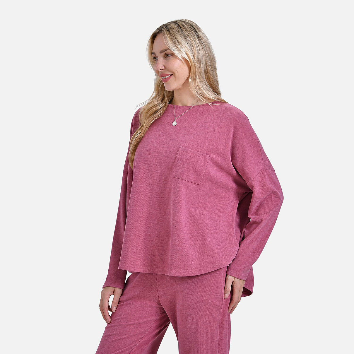 La marey Full-Sleeve with Round Neck Casual top V32534246 3