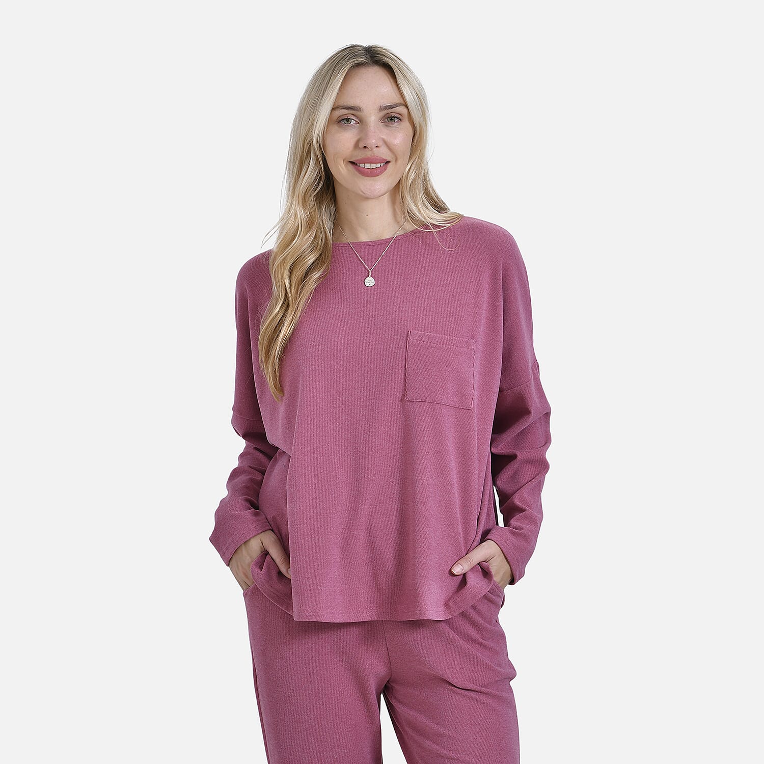 La marey Full-Sleeve with Round Neck Casual top V32534246 4
