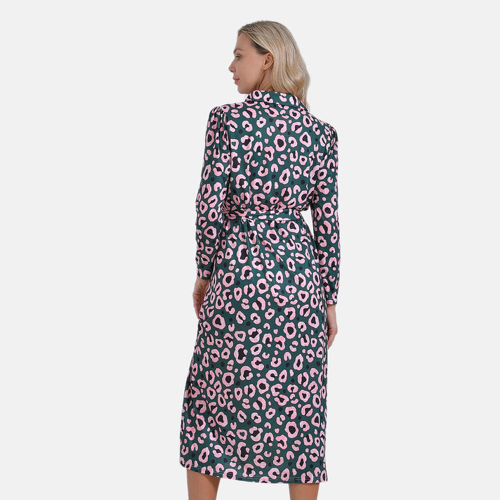 La Marey Jersey Waistband Midi Dress (L) - Green 7931121 2