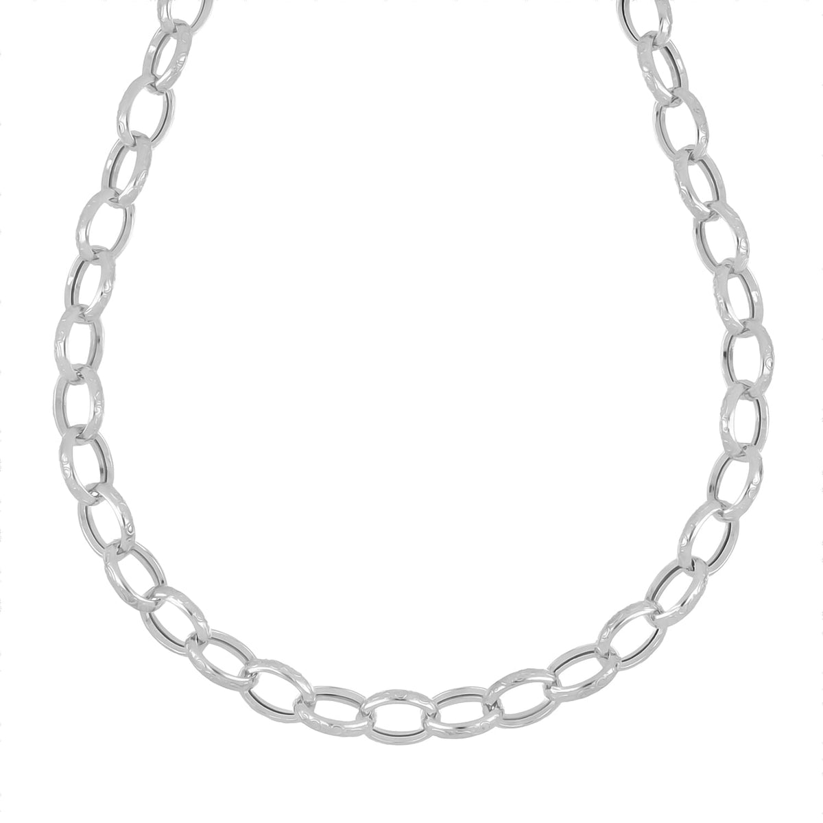 LaBella Fine Italian Jewellery - Handmade Sterling Silver Necklace (Size - 20) with Lobster Clasp V32529733 0