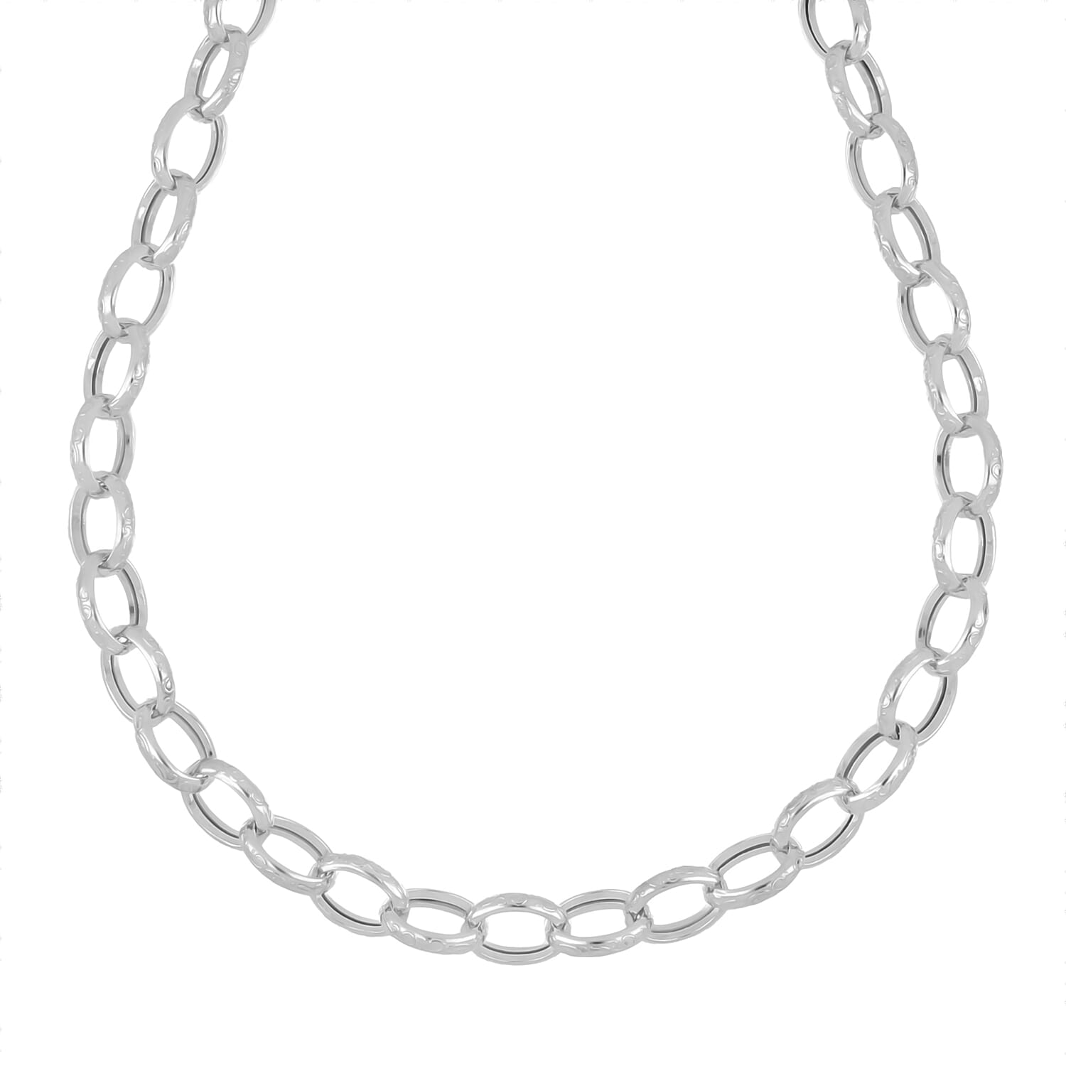 LaBella Fine Italian Jewellery - Handmade Sterling Silver Necklace (Size - 20) with Lobster Clasp V32529733 0