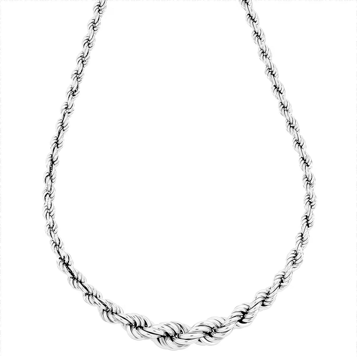 LaBella Fine Italian Jewellery - Handmade Sterling Silver Necklace (Size - 20) with Lobster Clasp, Silver Wt. 22.10 Gms. 8236704 0