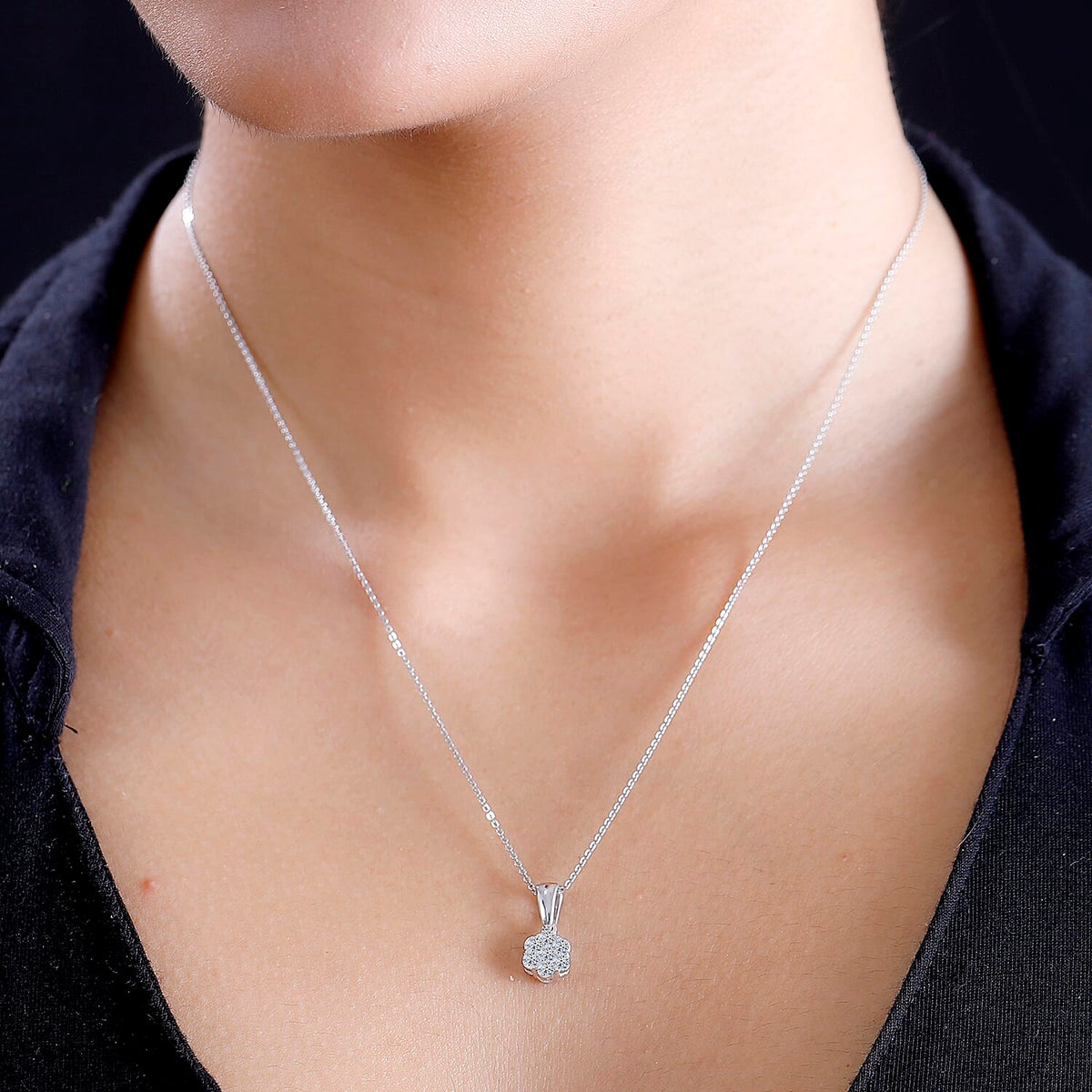 Luxuriant Diamod - Lab Grown Diamond Pendant in Platinum Overlay Sterling Silver 2.04 Ct. 8030664 1