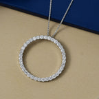 Luxuriant Lab Grown Diamond (SI-GH) Pendant with Chain (Size 20) in Rhodium Overlay Sterling Silver 2.02 Ct.