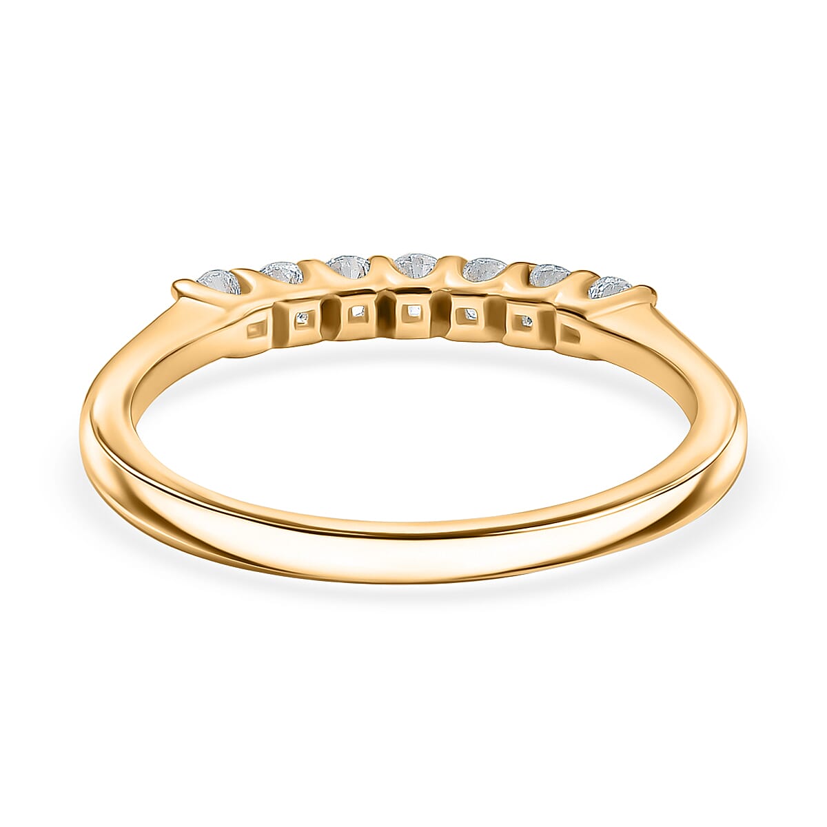 Lab Grown Diamond (SI-G-H) Ring in 18K YG VermeilSterling Silver 8277764 5