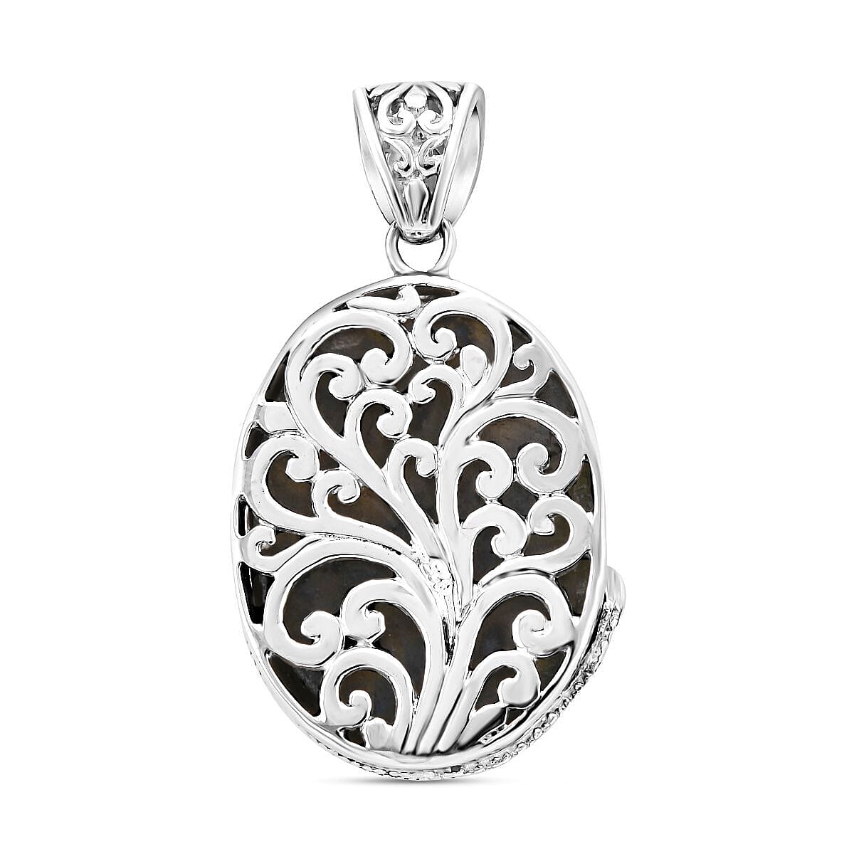 Royal Bali Collection - Labradorite and Swiss Blue Topaz Pendant in Sterling Silver 60.00 Ct, Silver Wt. 16.2 Gms 6527818 5