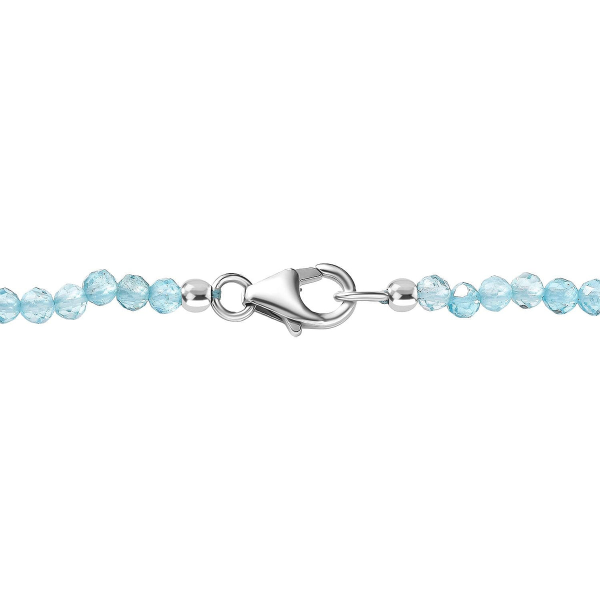 Royal Bali Collection Labradorite Shield Pendant with Apatite Beads Chain (Size - 20) in Sterling Silver 94.45 Ct. 4423605 6