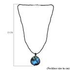 Labradorite,Black Spinel Necklace (Size - 20) 124.13 Ct