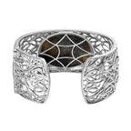 Designer Close Out- 78 Ct Large Labradorite (40 X 30mm) Cuff Bangle Size (7.5)
