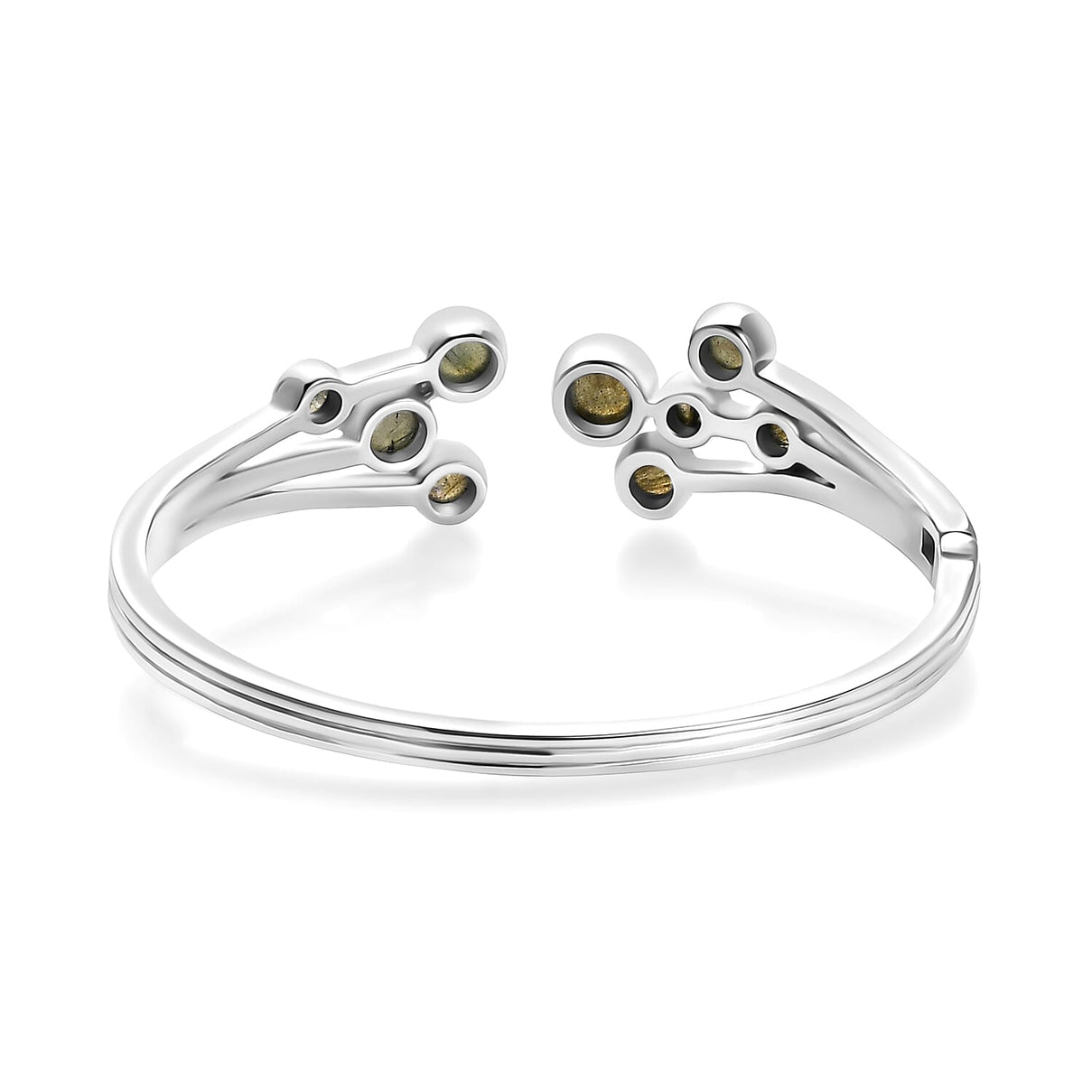 Designer Inspired - AAA Natural Labradorite Full Bangle (Size 7.5) 11.11 Ct. 8111513 5