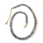 One Time Closeout - Labradorite Necklace (Size - 18) in 18k Gold Vermeil Sterling Silver 190.00 ct
