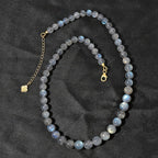 One Time Closeout - Labradorite Necklace (Size - 18) in 18k Gold Vermeil Sterling Silver 190.00 ct