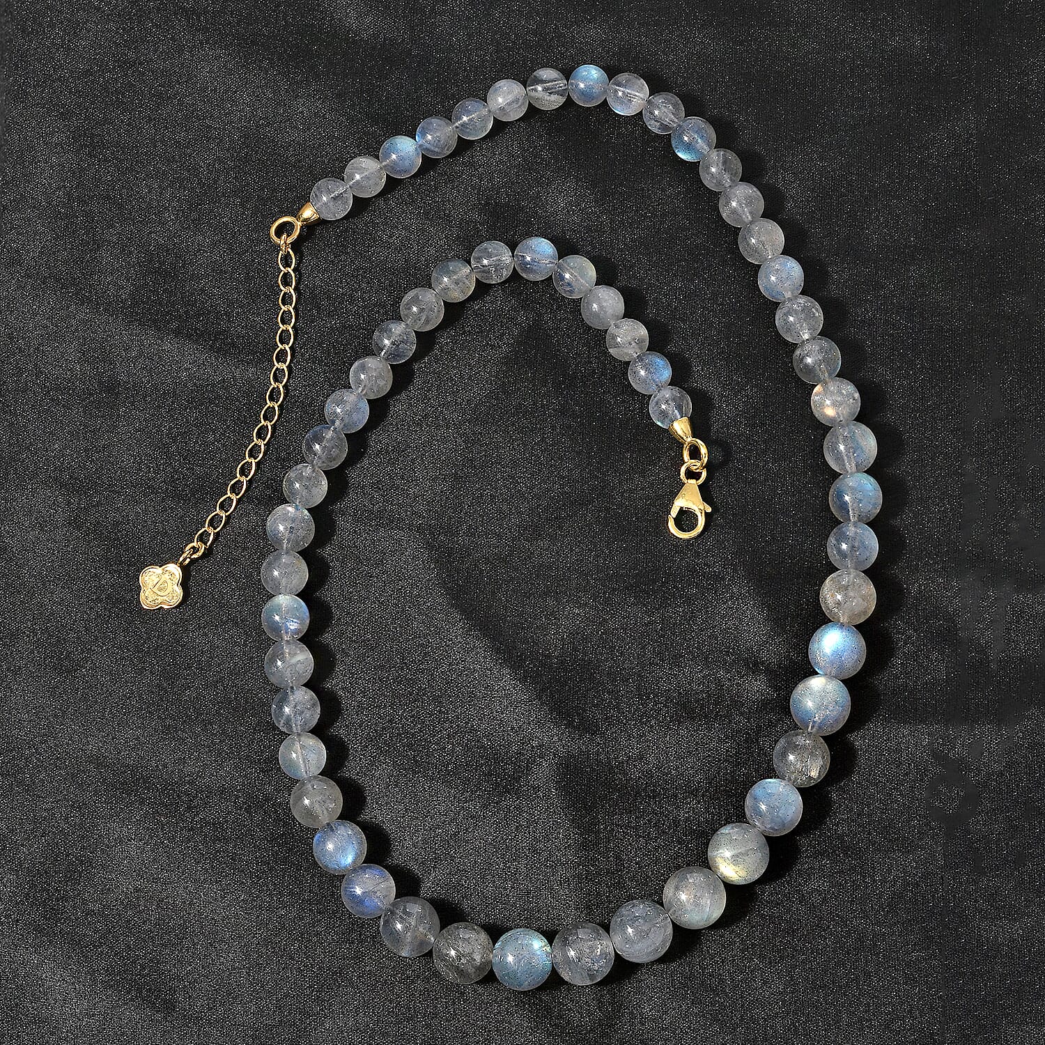 One Time Closeout - Labradorite Necklace (Size - 18) in 18k Gold Vermeil Sterling Silver 190.00 ct 7798247 3