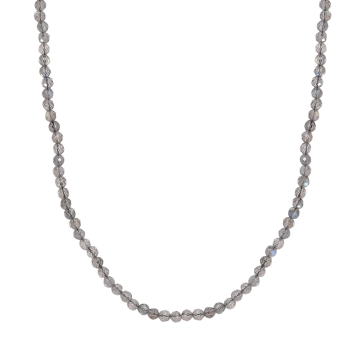 One Time Deal - Labradorite Beads Necklace (Size - 20) in 18K Yellow Gold Vermeil Plated Sterling Silver 51.17 Ct. 7588058 0