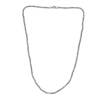 Labradorite Necklace (Size - 20) in Rhodium Sterling Silver 35.0 Ct