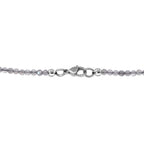 Labradorite Necklace (Size - 20) in Rhodium Sterling Silver 35.0 Ct