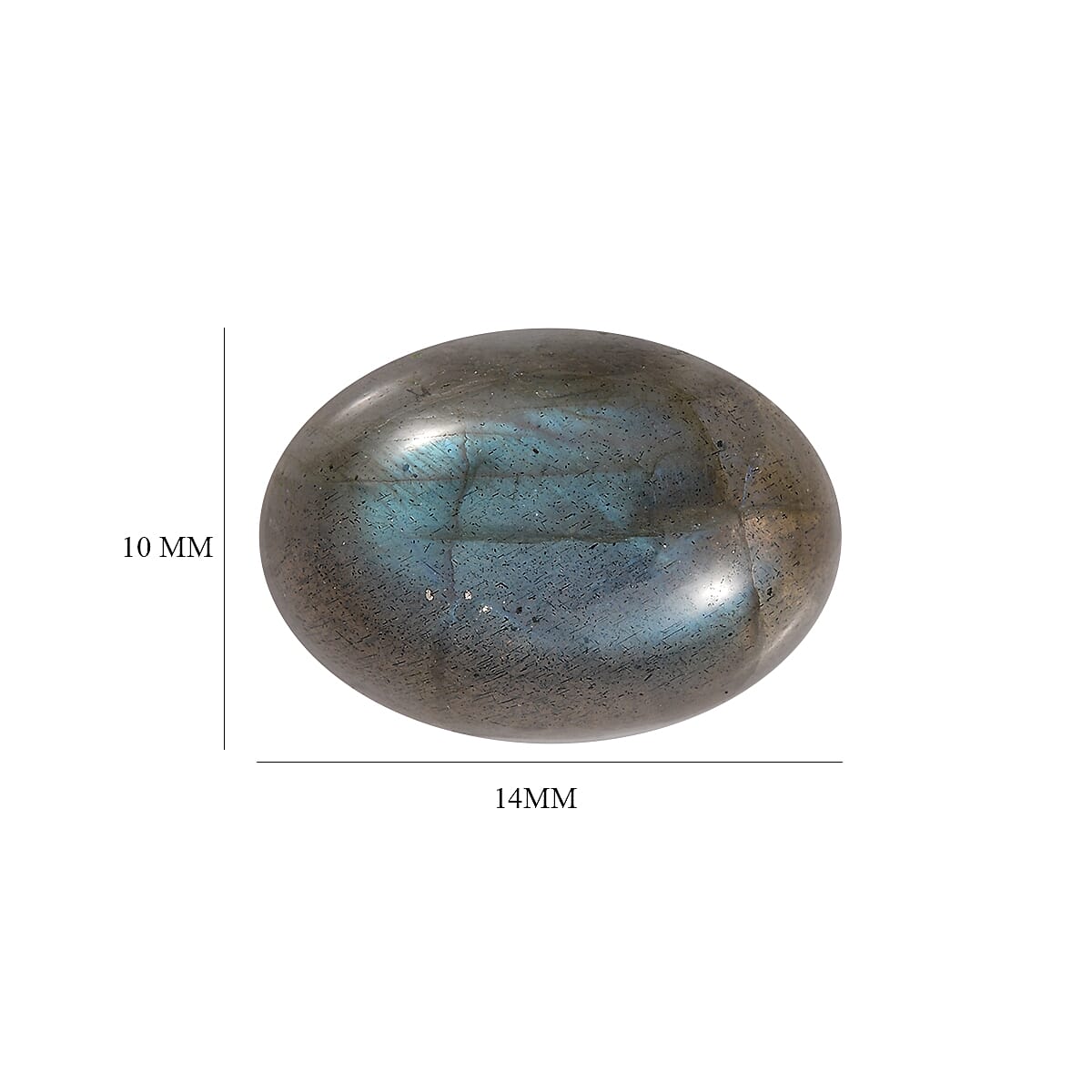 Labradorite Loose Gemstone in Oval Shape (14x10mm) 7763314 4