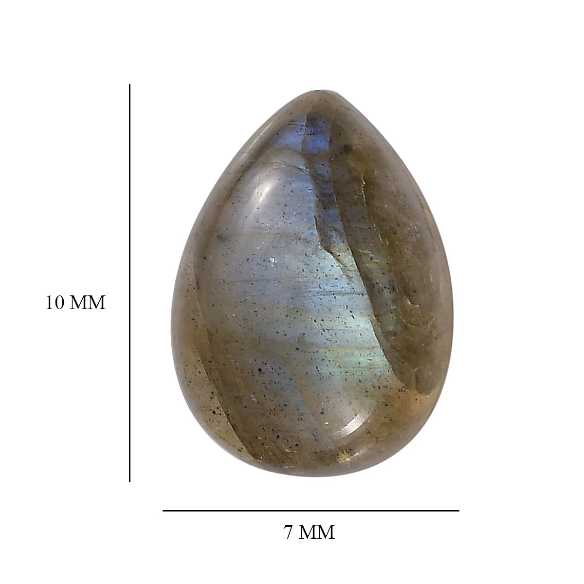 Set of 4 Labradorite Loose Gemstones in Pear Shape (10x7mm) 7763315 4