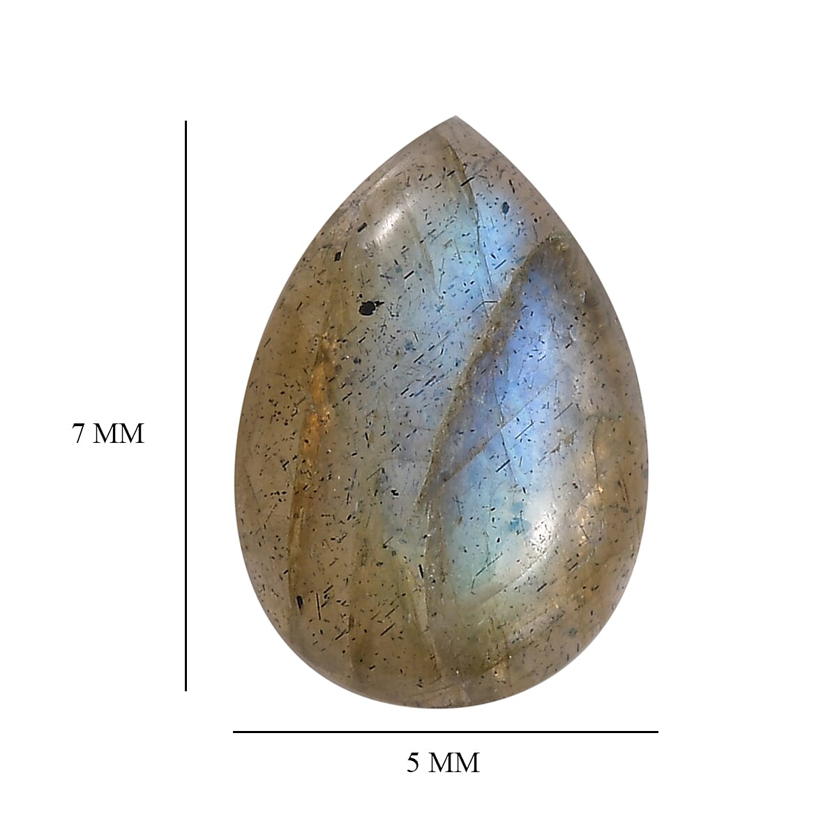 Labradorite Loose Gemstone in Pear Shape (7x5mm) 7763316 4