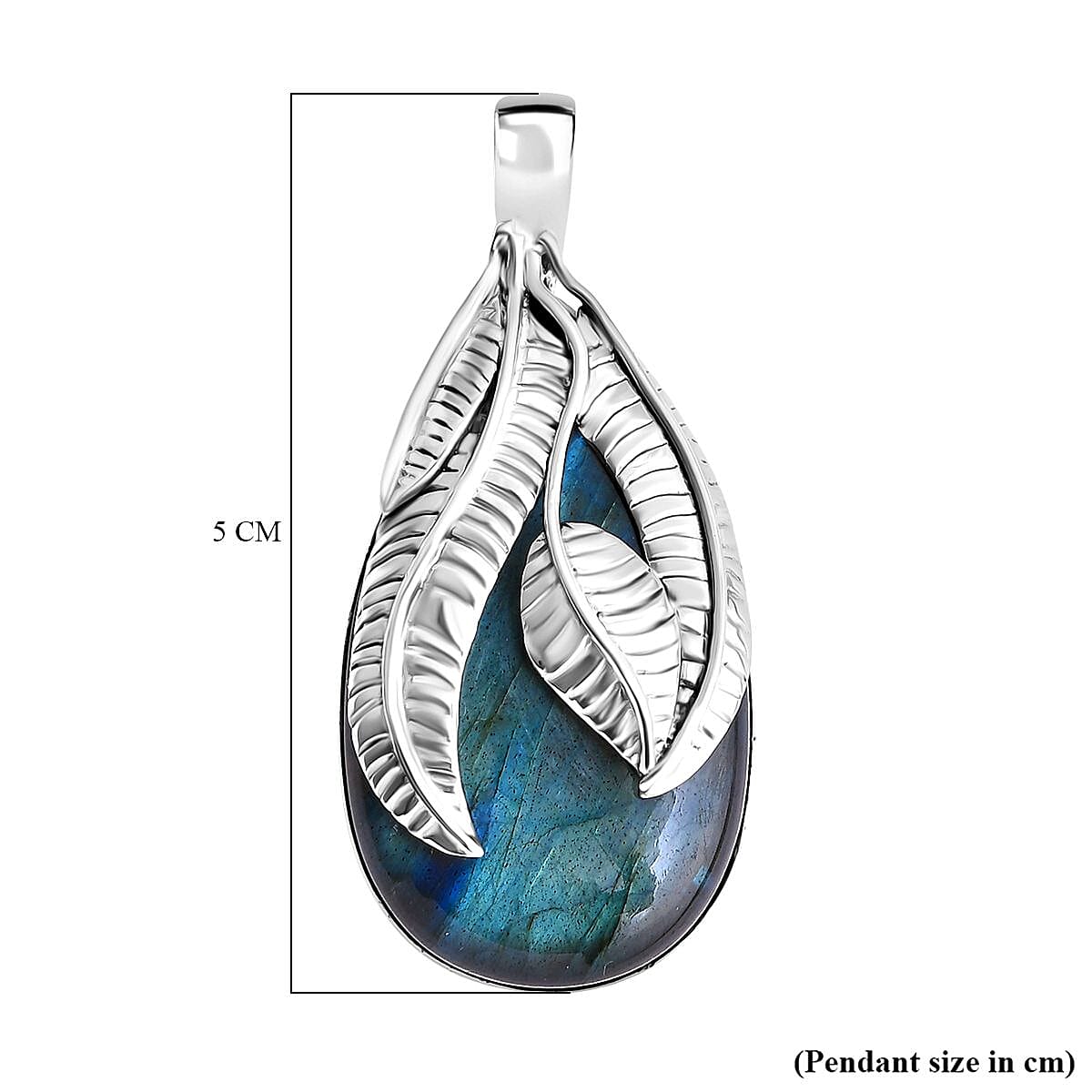 Labradorite Pendant Sterling Silver 37.00 Ct, Silver Wt. 12.26 Gms. 8216650 5