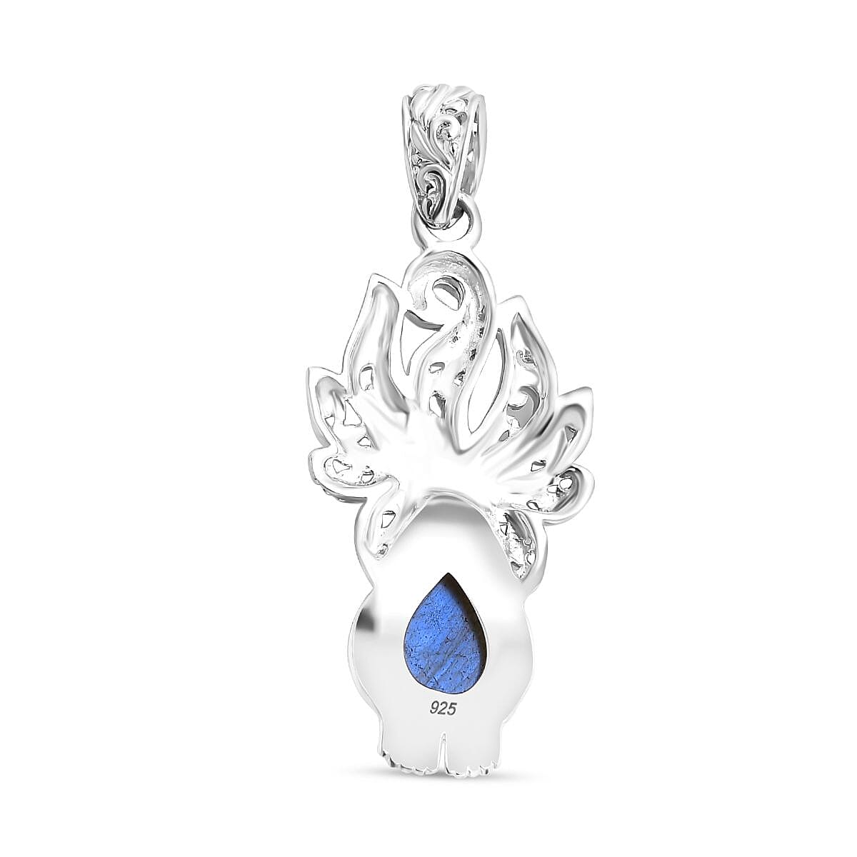 Labradorite Kitsune Solitaire Pendant in Sterling Silver 6.50 ct. 7844452 5