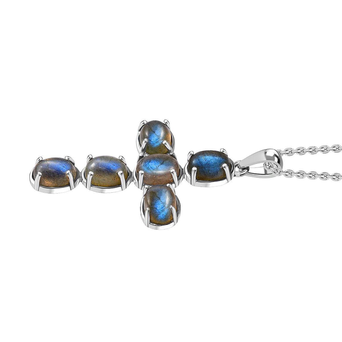 Labradorite Pendant with Chain (Size - 20) 4331088 4