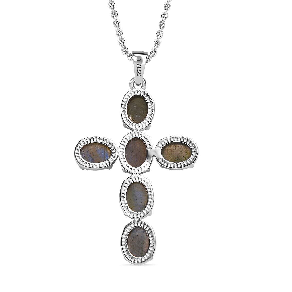 Labradorite Pendant with Chain (Size - 20) 4331088 5