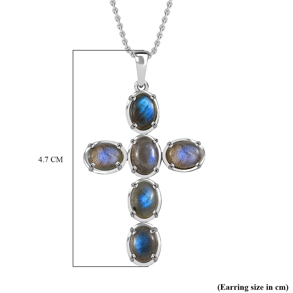 Labradorite Pendant with Chain (Size - 20) 4331088 6