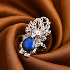 Labradorite Ring Sterling Silver 6.50 Ct