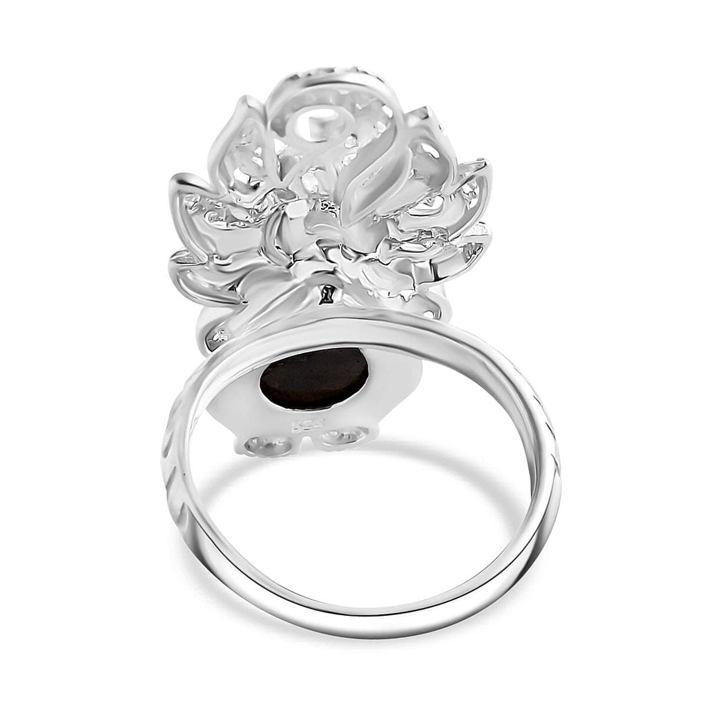 Labradorite Ring Sterling Silver 6.50 Ct
