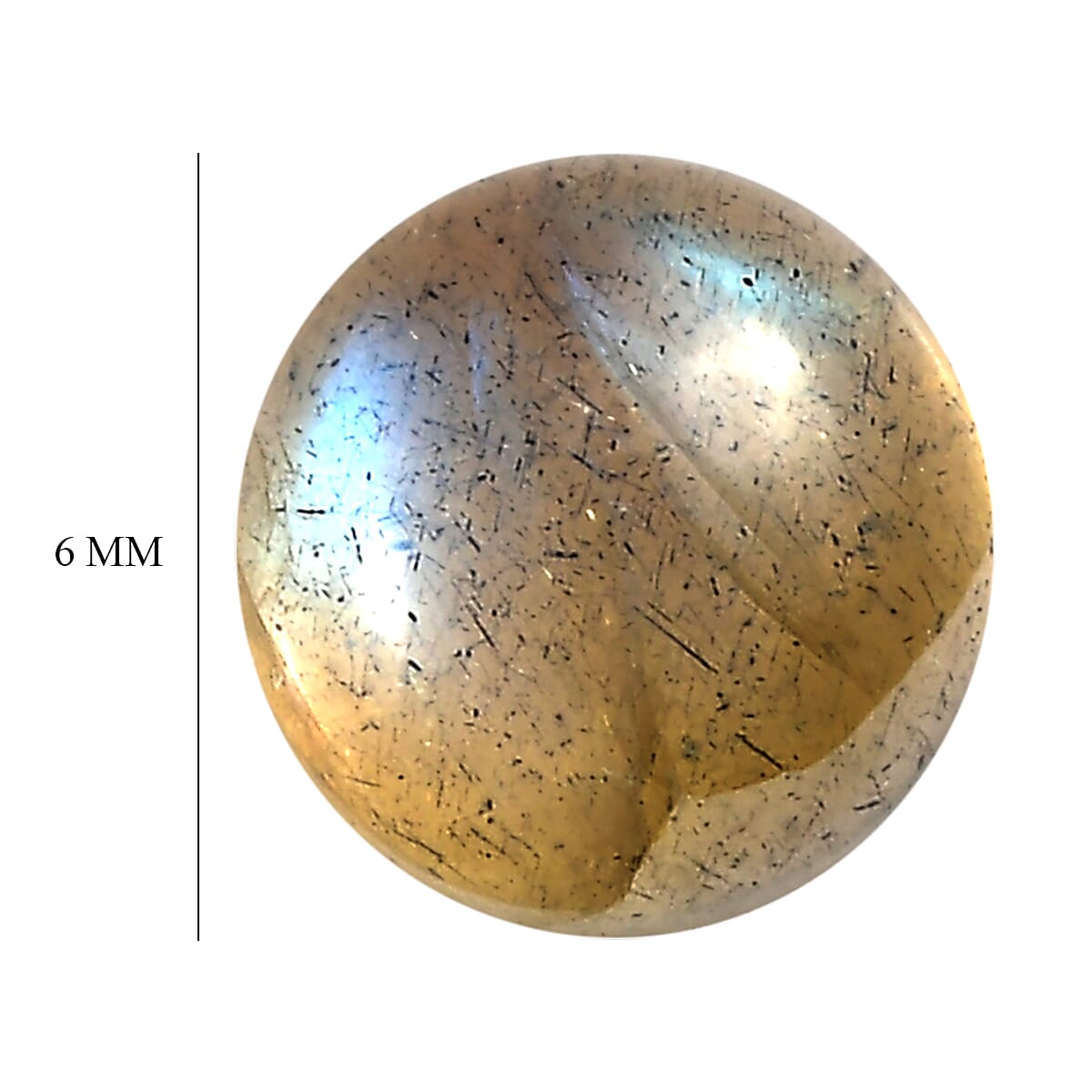 Set of 4 Labradorite Loose Gemstones in Round Shape (6.0mm) 7763319 4