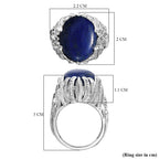 Labradorite  Solitaire Ring Pure Yellow Brass  10.08 ct  12.107  Ct.