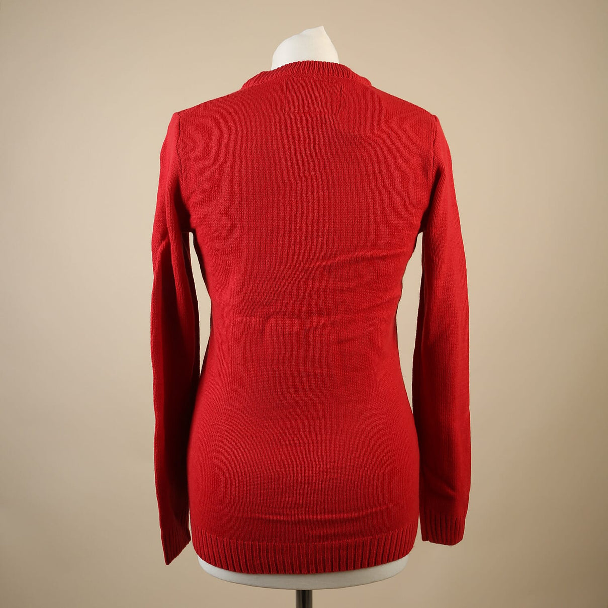 Ladies 3D Xmas Moose Jumper - Red 6017101 1